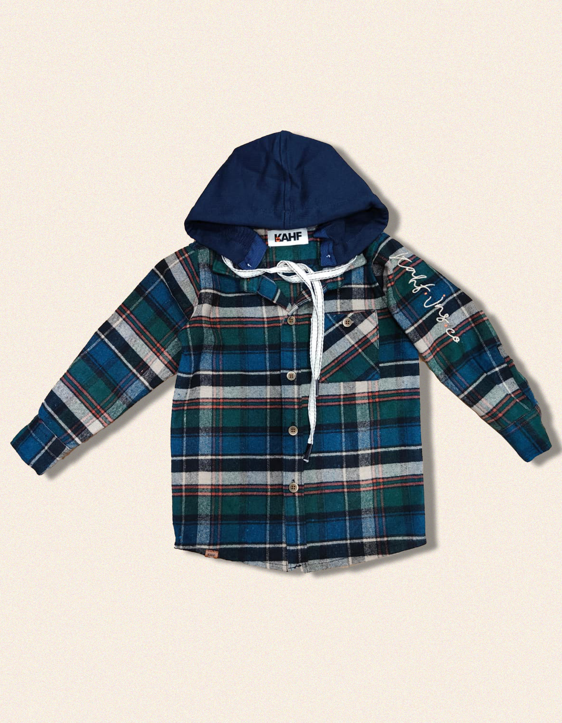 EMERALD HOODED CHECK